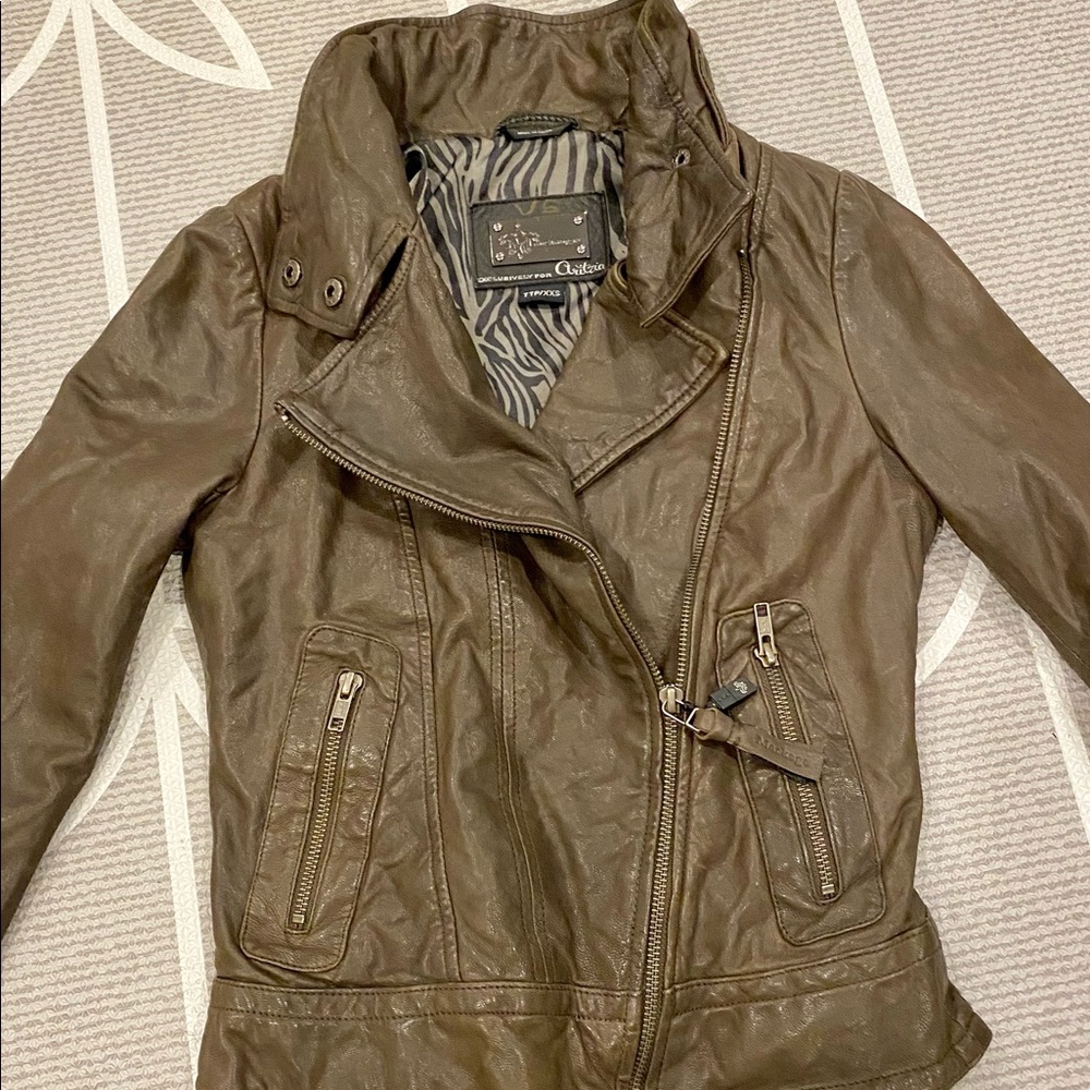 Mackage Brown Leather Jacket